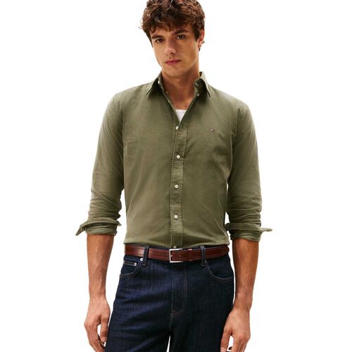 Tommy Hilfiger Regular Fit Flag Embroidery Corduroy Shirt